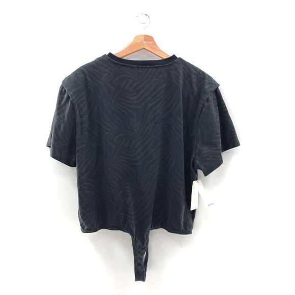 retrofete Zebra Print Tee in Black L - Picture 7 of 11